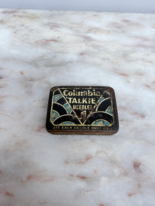 Vintage "Columbia Talkie" Needles Tin & Needles