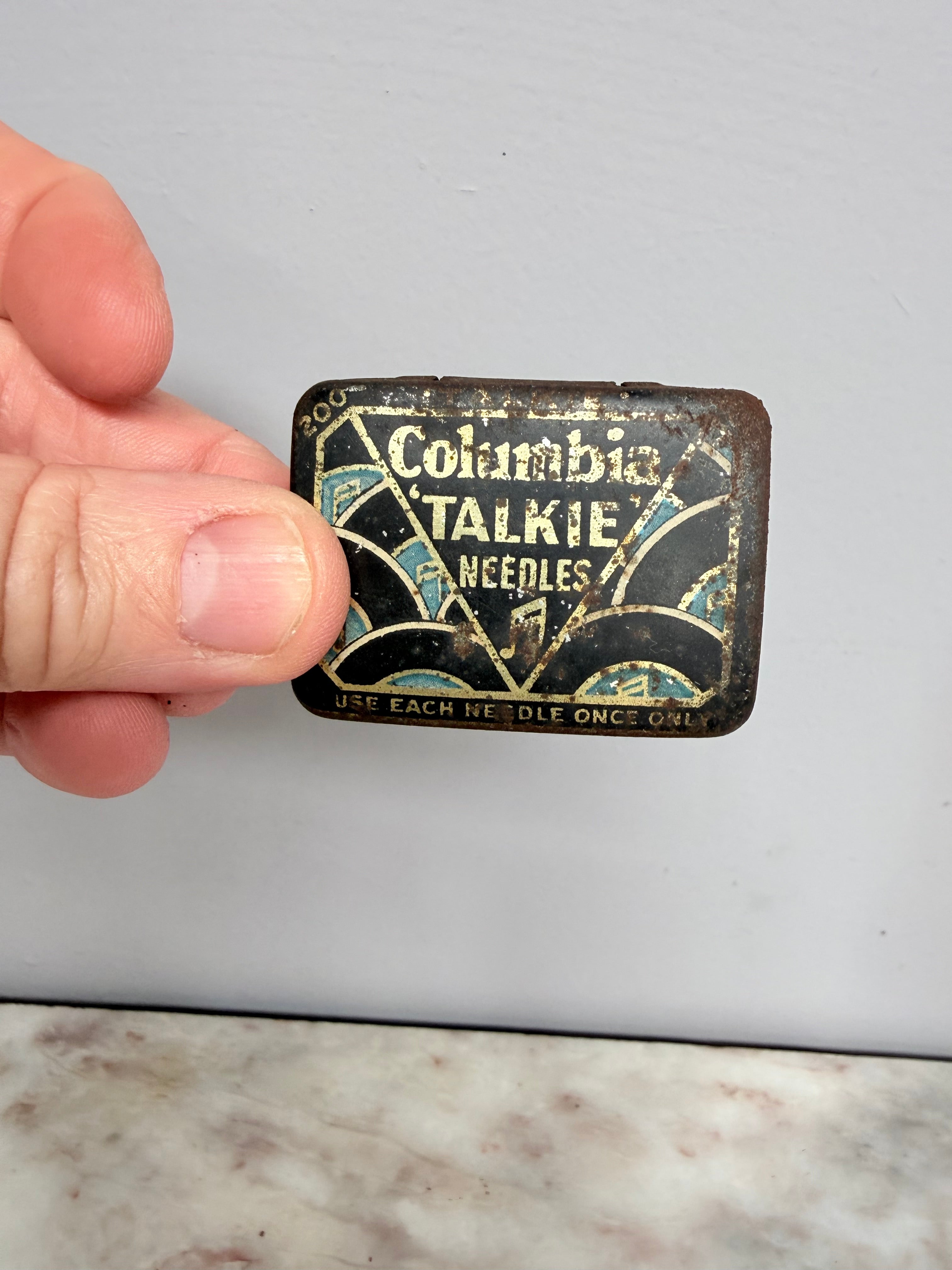 Vintage "Columbia Talkie" Needles Tin & Needles | Antique & Vintage | Moonee Ponds Antiques | Australia Wide Delivery