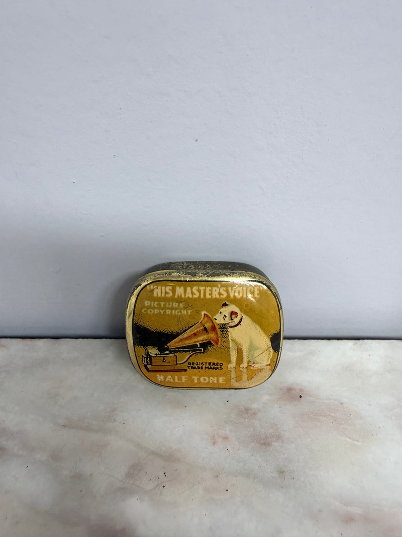 Vintage HMV Gramophone Needle Tin and Needles