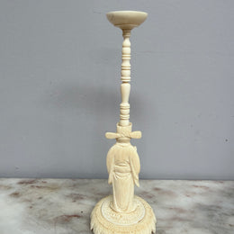 Antique Chinese Ivory Puzzle Ball On Stand