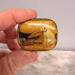 Vintage HMV Gramophone Needle Tin and Needles