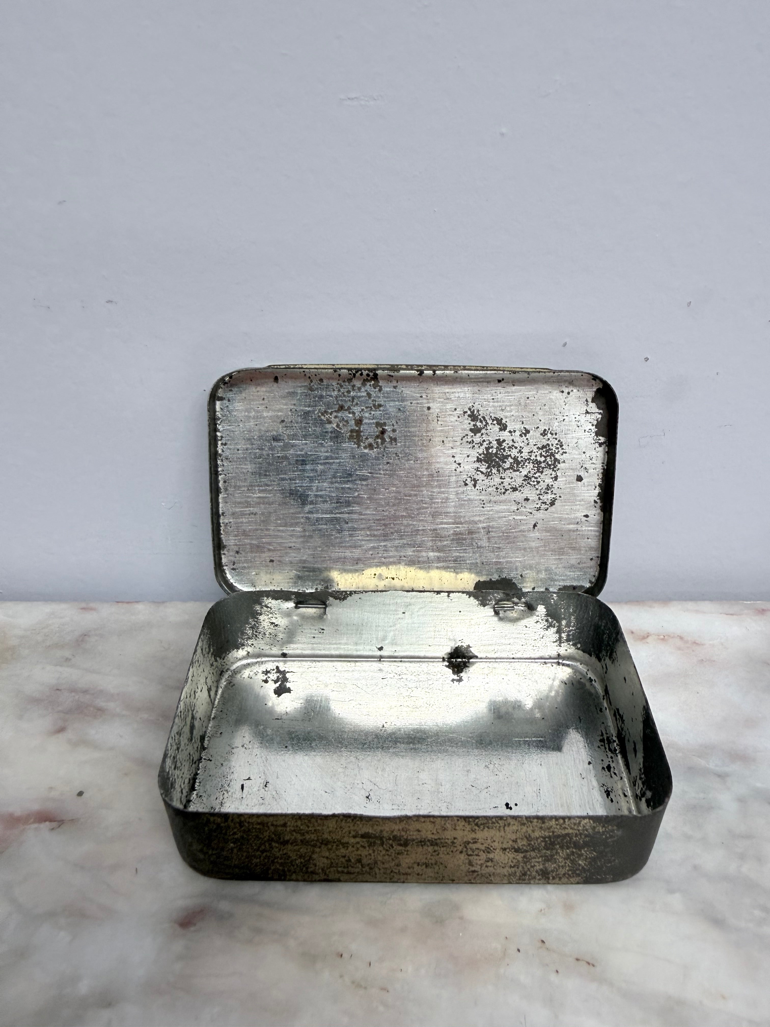 Vintage 'Log Cabin' Tobacco Tin | Antique & Vintage | Moonee Ponds Antiques | Australia Wide Delivery