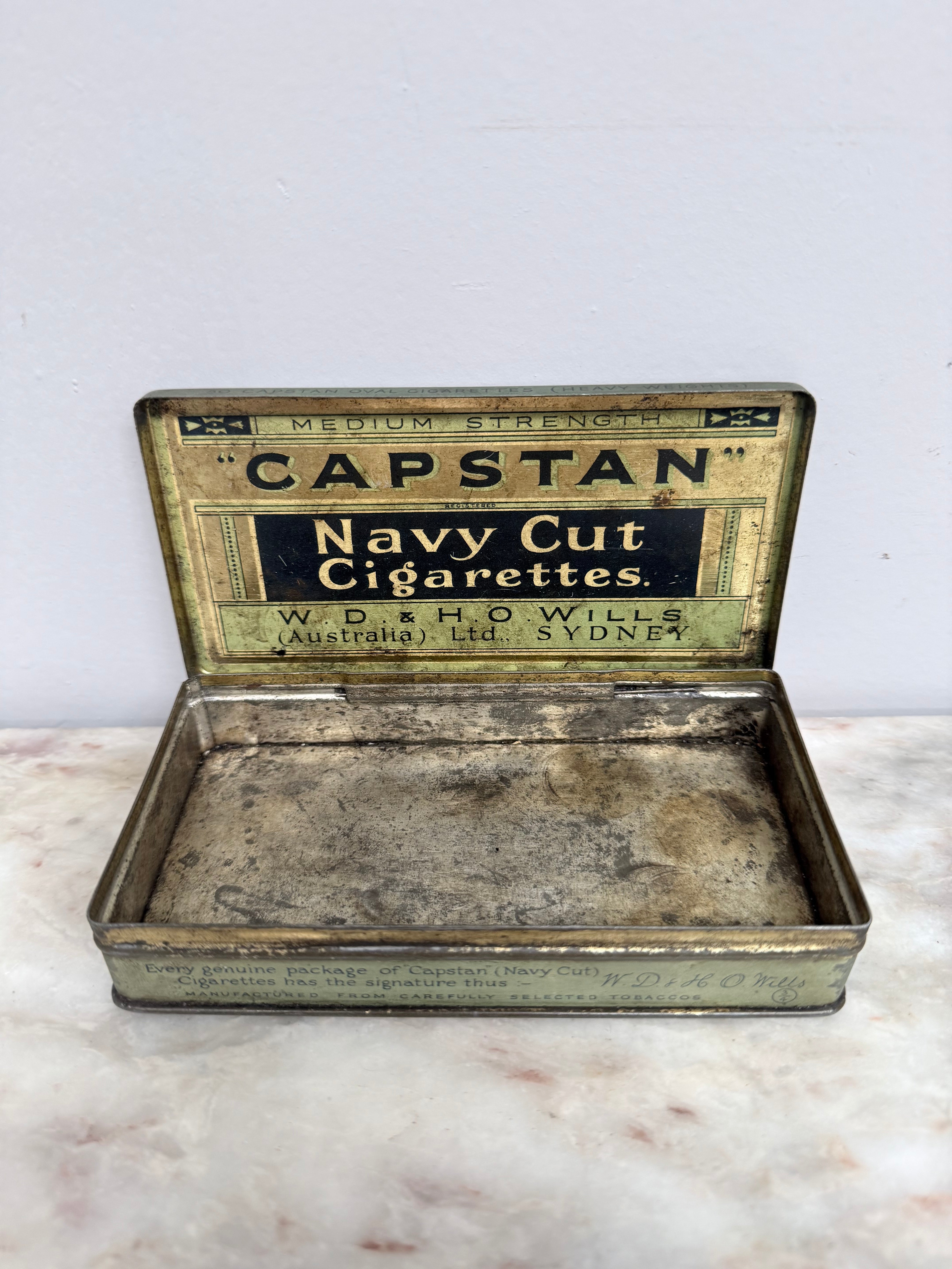 Vintage Capstan Tobacco Tin | Antique & Vintage | Moonee Ponds Antiques | Australia Wide Delivery