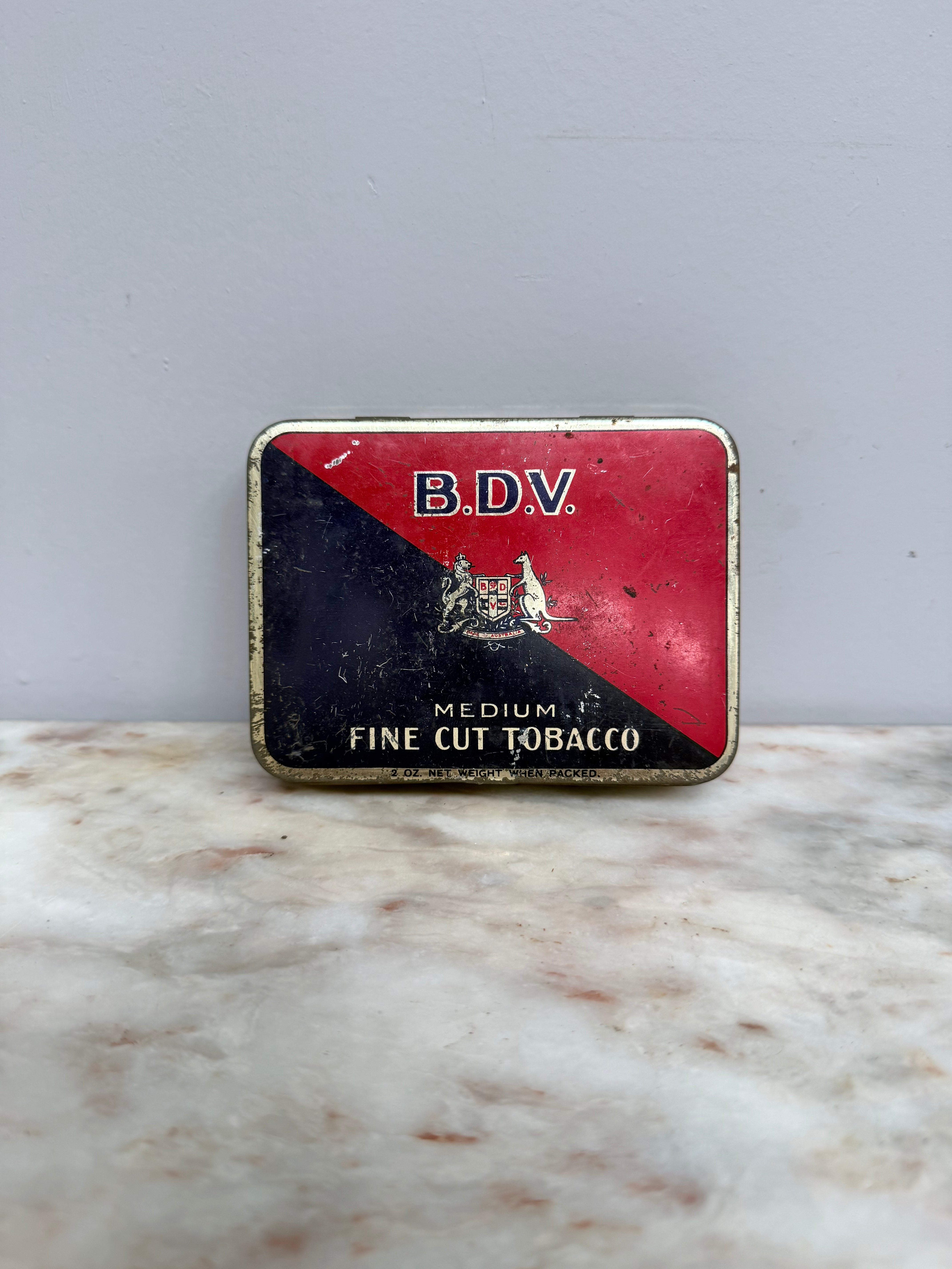 Vintage B.D.V Tobacco Tin