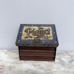 Vintage 'Perfect' Letter Press Tin