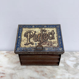 Vintage 'Perfect' Letter Press Tin