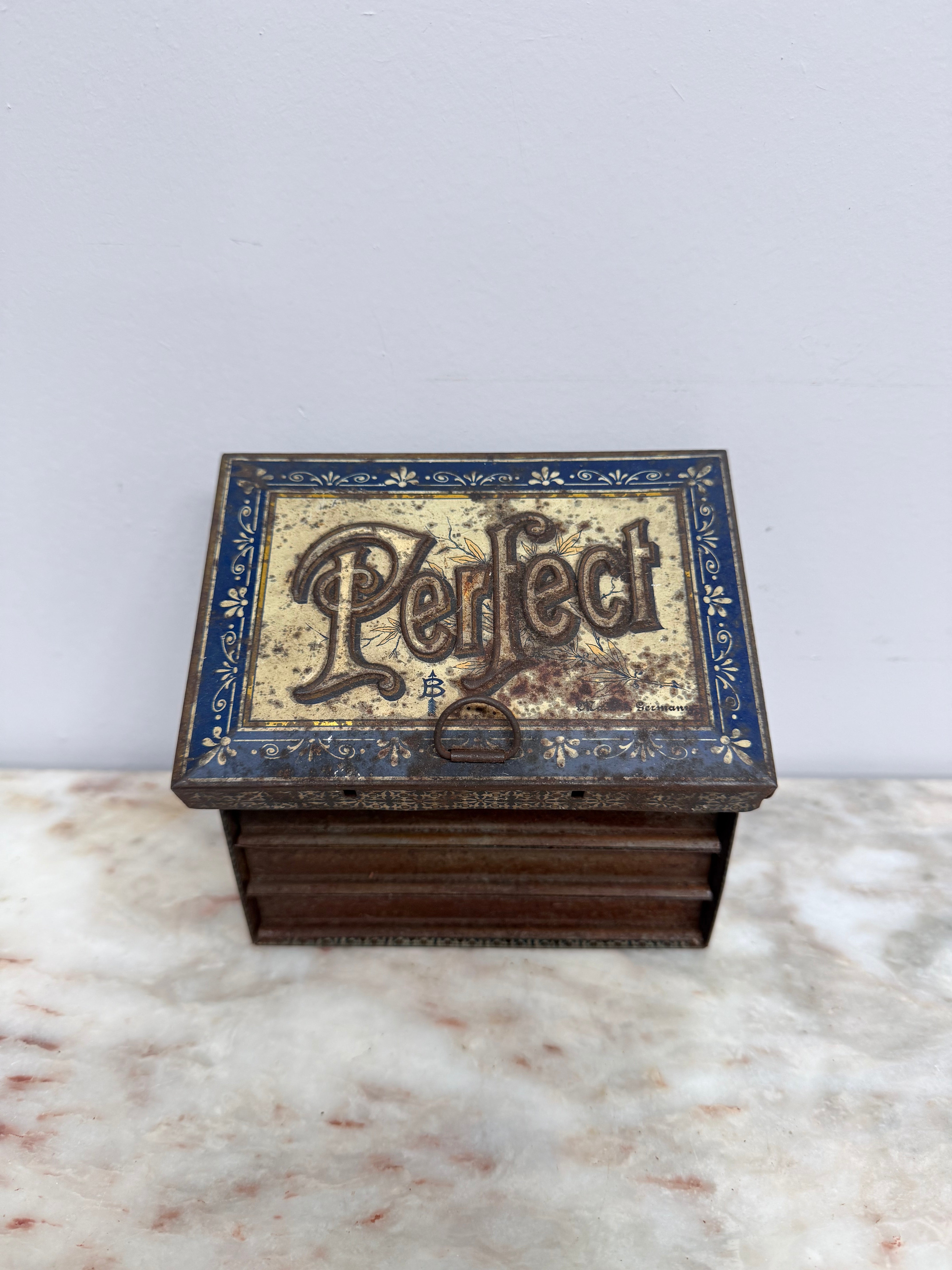 Vintage 'Perfect' Letter Press Tin | Antique & Vintage | Moonee Ponds Antiques | Australia Wide Delivery