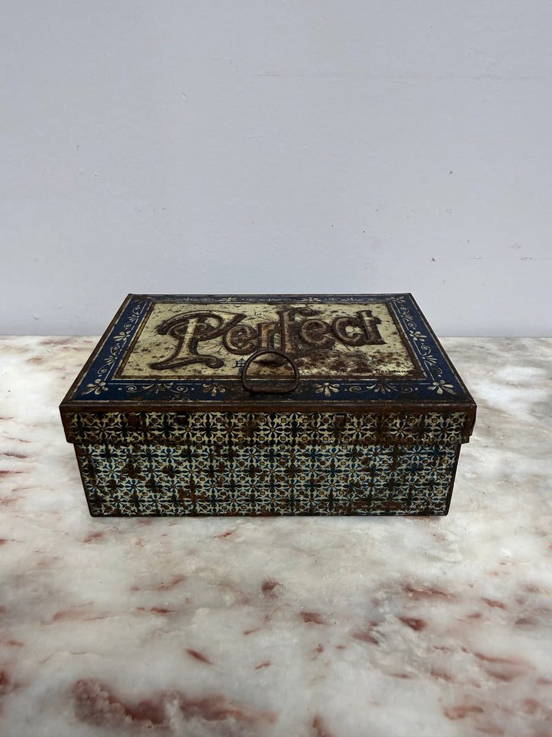 Vintage 'Perfect' Letter Press Tin