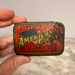 Early Australian "American Glory Flake Cut" Tobacco Tin