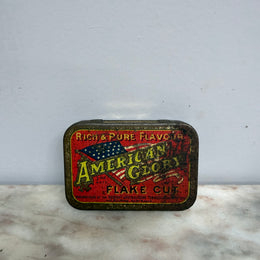 Early Australian "American Glory Flake Cut" Tobacco Tin
