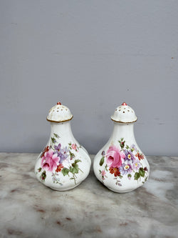 Vintage Royal Crown Derby Salt & Pepper Shakers | Antique & Vintage | Moonee Ponds Antiques | Australia Wide Delivery