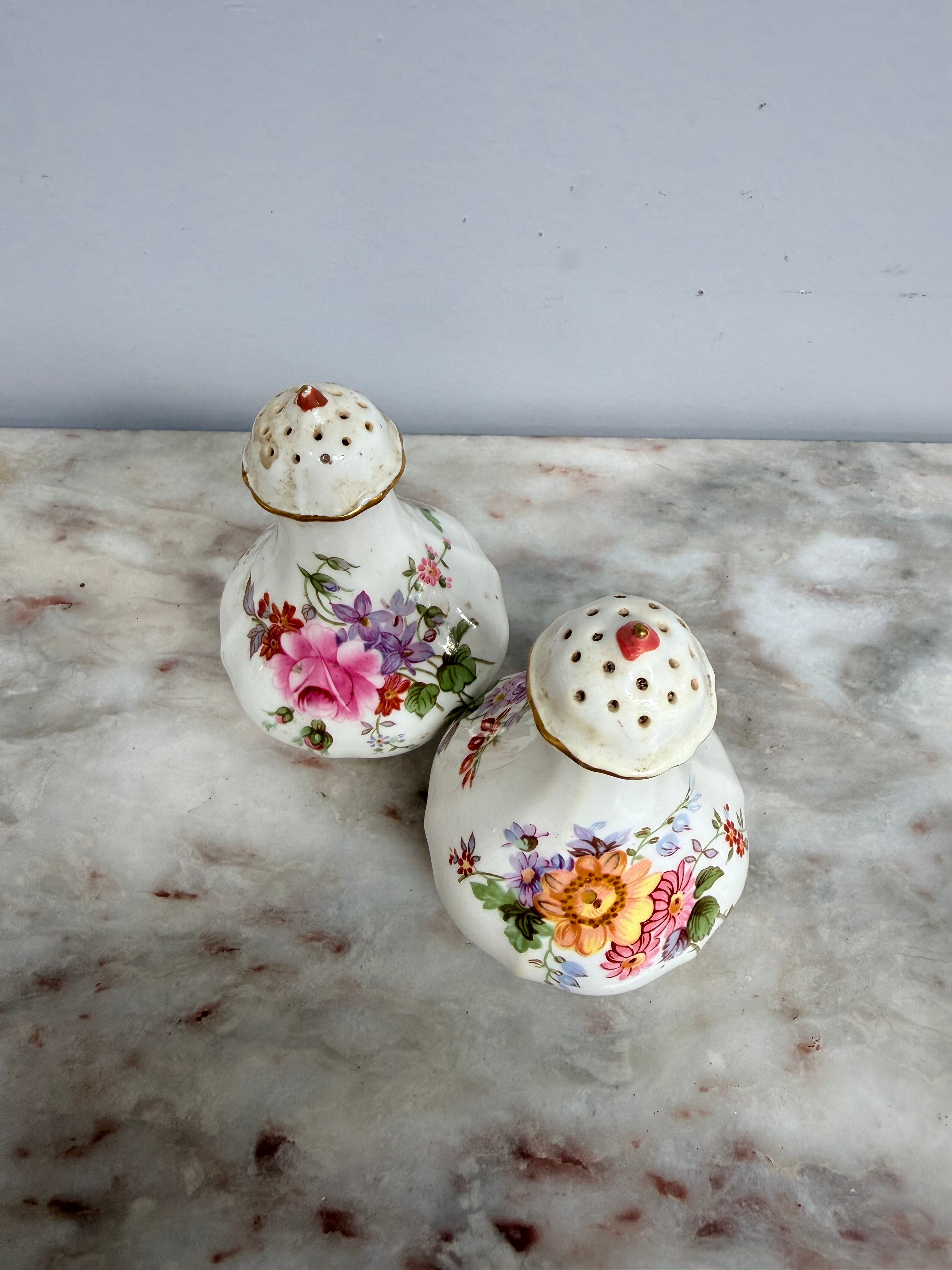Vintage Royal Crown Derby Salt & Pepper Shakers | Antique & Vintage | Moonee Ponds Antiques | Australia Wide