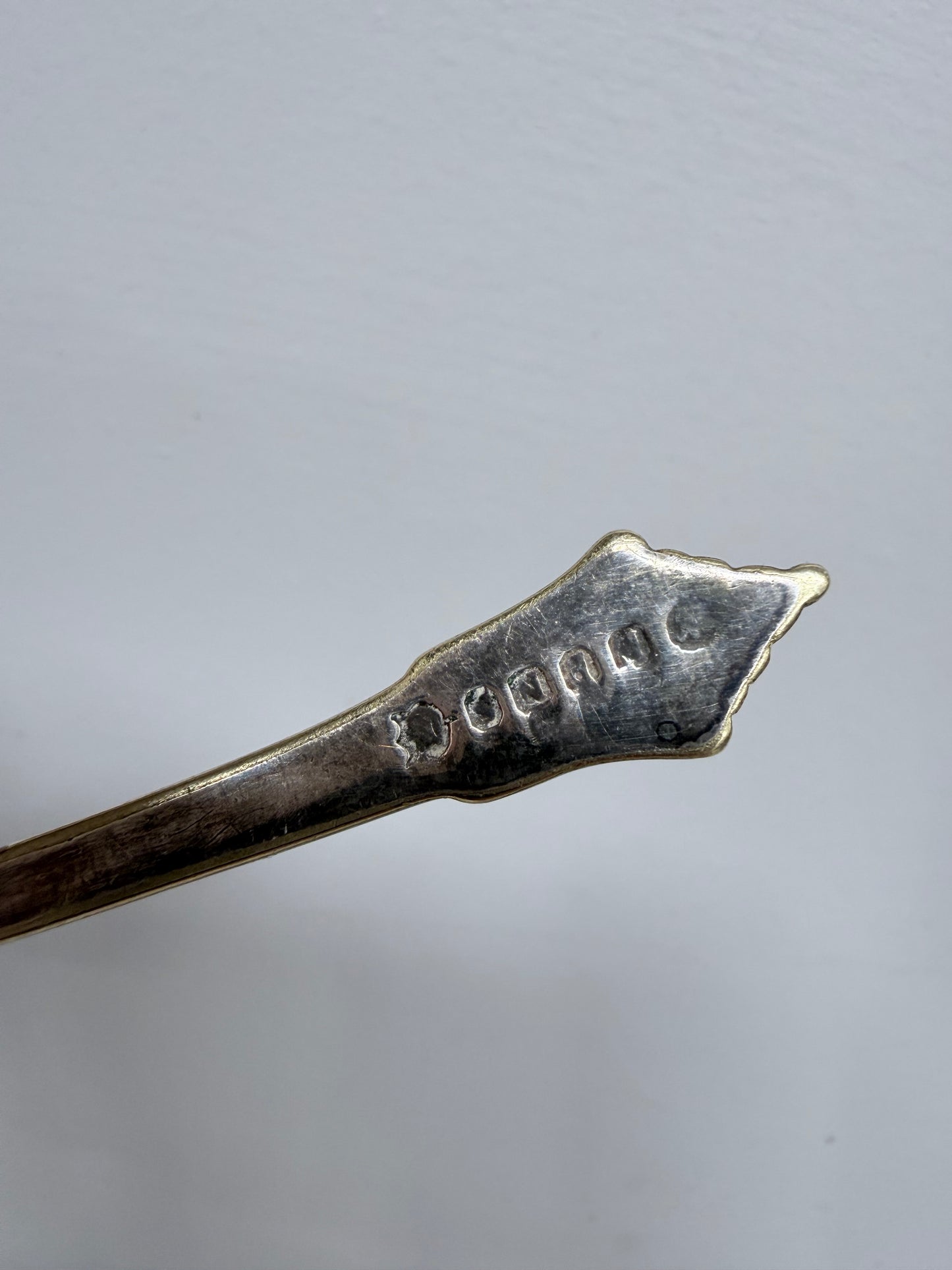 Antique Silver Plated Serving / Draining Spoon