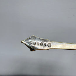 Antique Silver Plated Serving / Draining Spoon