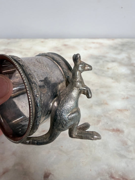 Antique Stoke & Sons Australia Kangaroo Serviette Ring