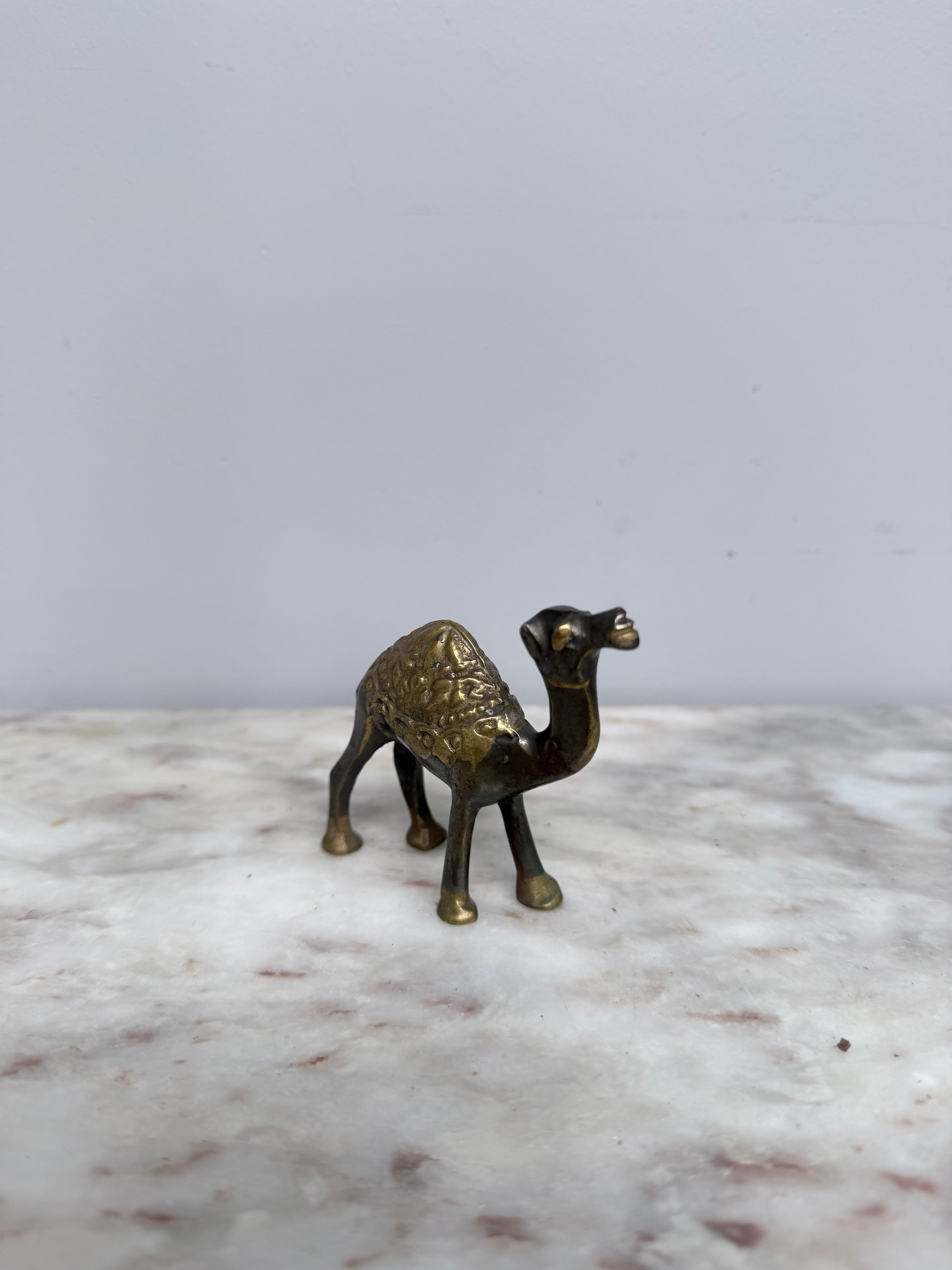 Vintage Brass Camel Figurine