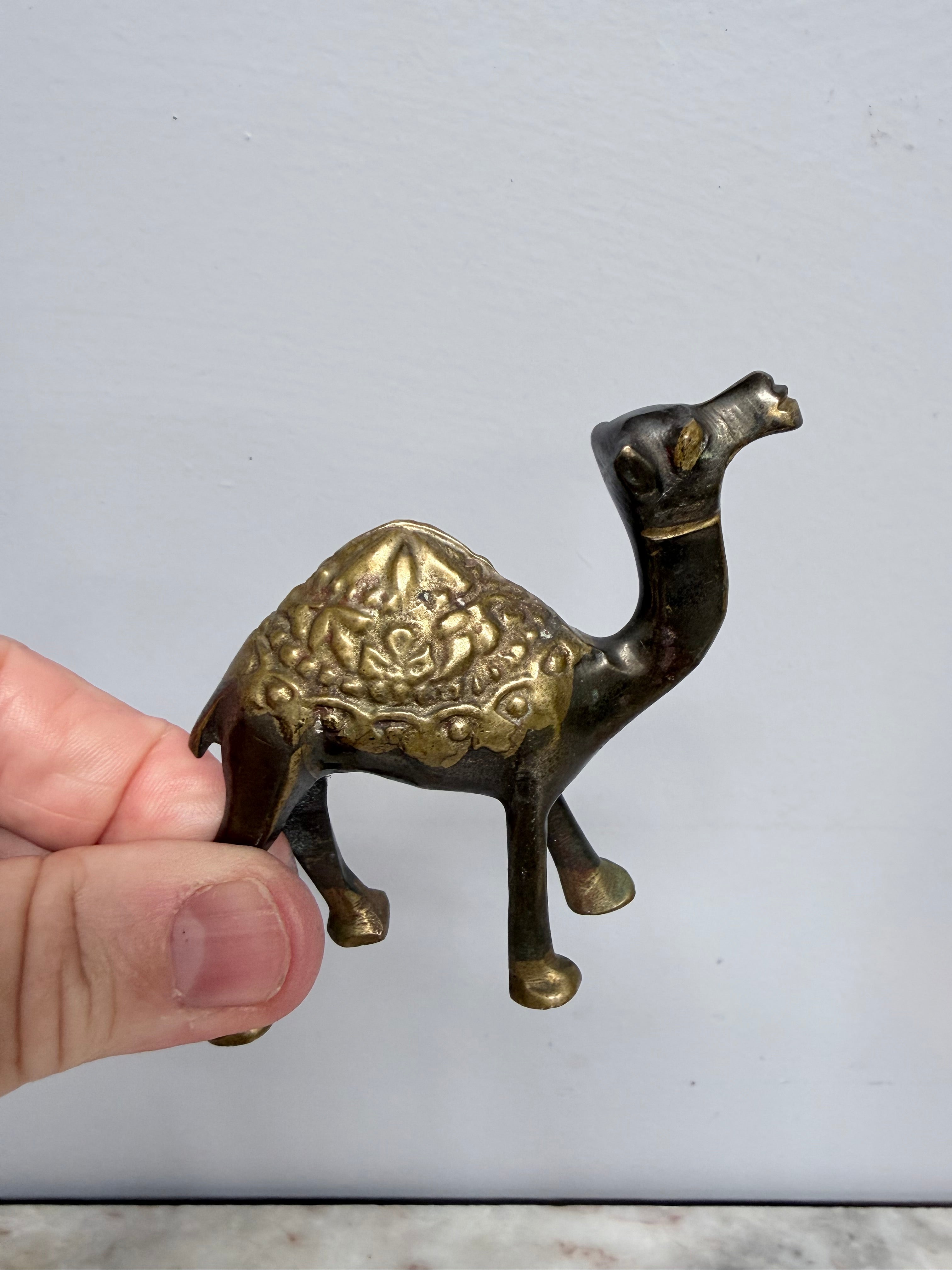 Vintage Brass Camel Figurine