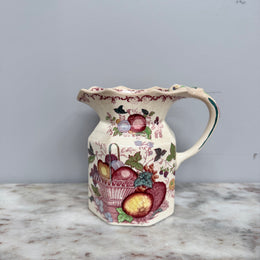 Antique Mason's Ironstone Fruit Basket Jug