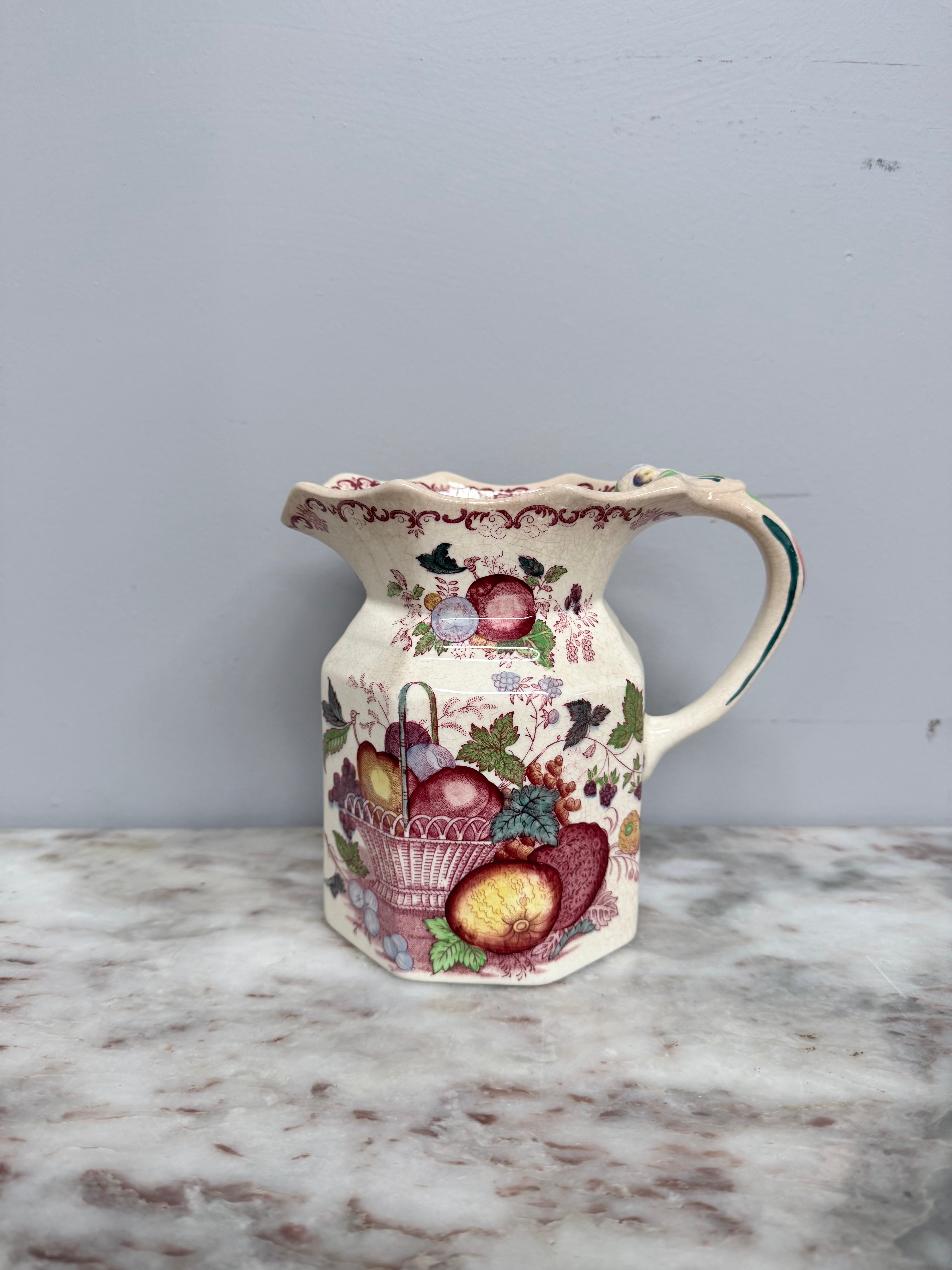 Antique Mason's Ironstone Fruit Basket Jug | Antique & Vintage | Moonee Ponds Antiques | Australia Wide