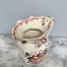 Antique Mason's Ironstone Fruit Basket Jug