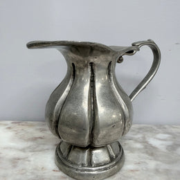 Vintage Stamped Pewter Jug