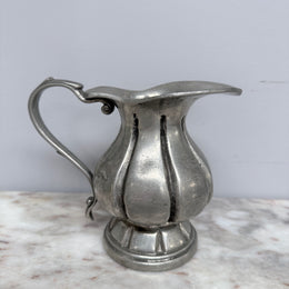 Vintage Stamped Pewter Jug