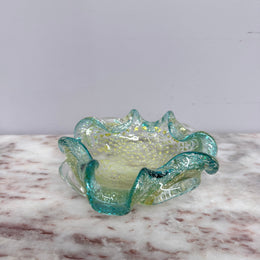 Murano Glass Aventurine Bowl