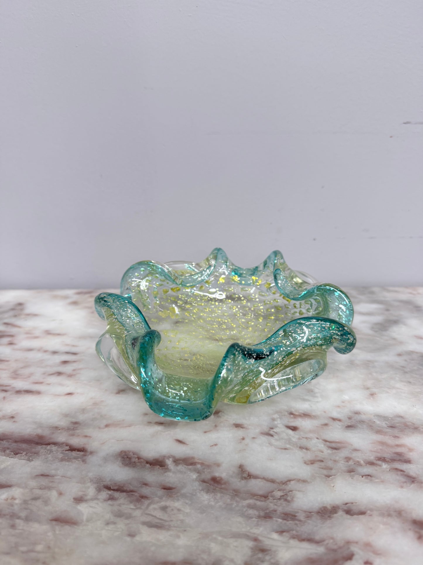 Murano Glass Aventurine Bowl
