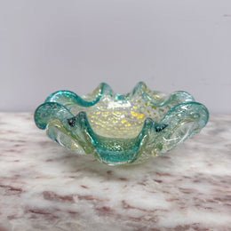 Murano Glass Aventurine Bowl