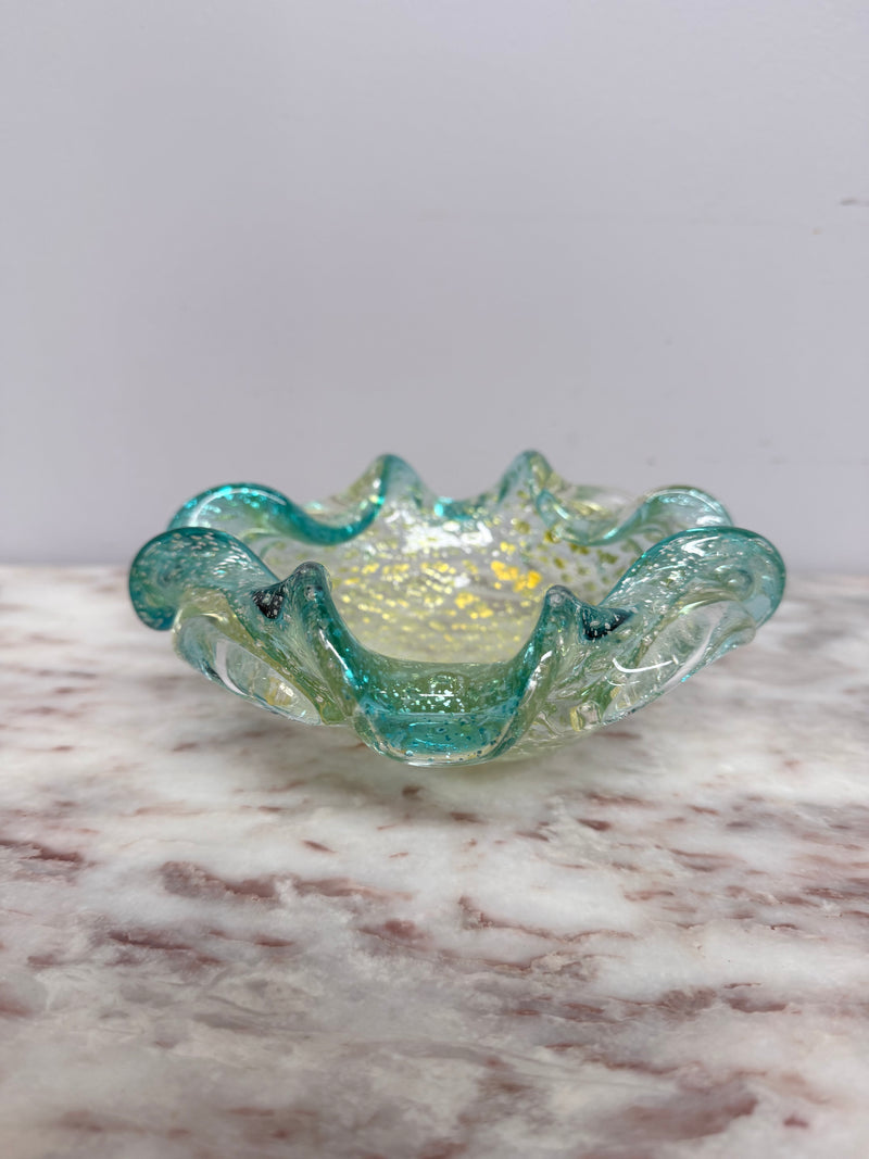 Murano Glass Aventurine Bowl