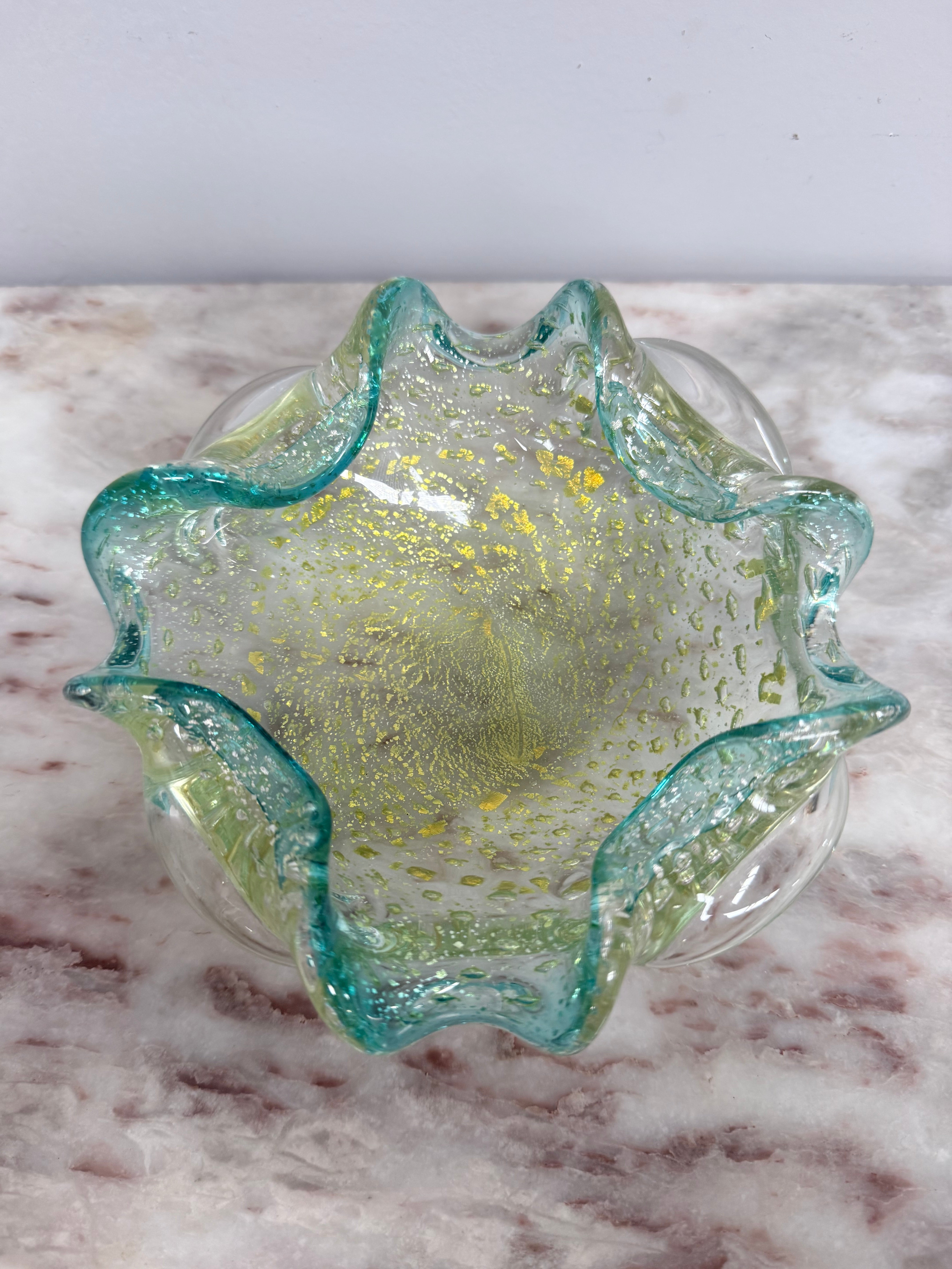 Murano Glass Aventurine Bowl | Antique & Vintage | Moonee Ponds Antiques | Australia Wide Delivery