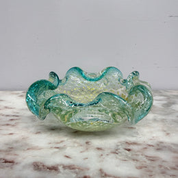 Murano Glass Aventurine Bowl