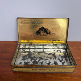 Vintage Players Country Life Cigarettes Tin