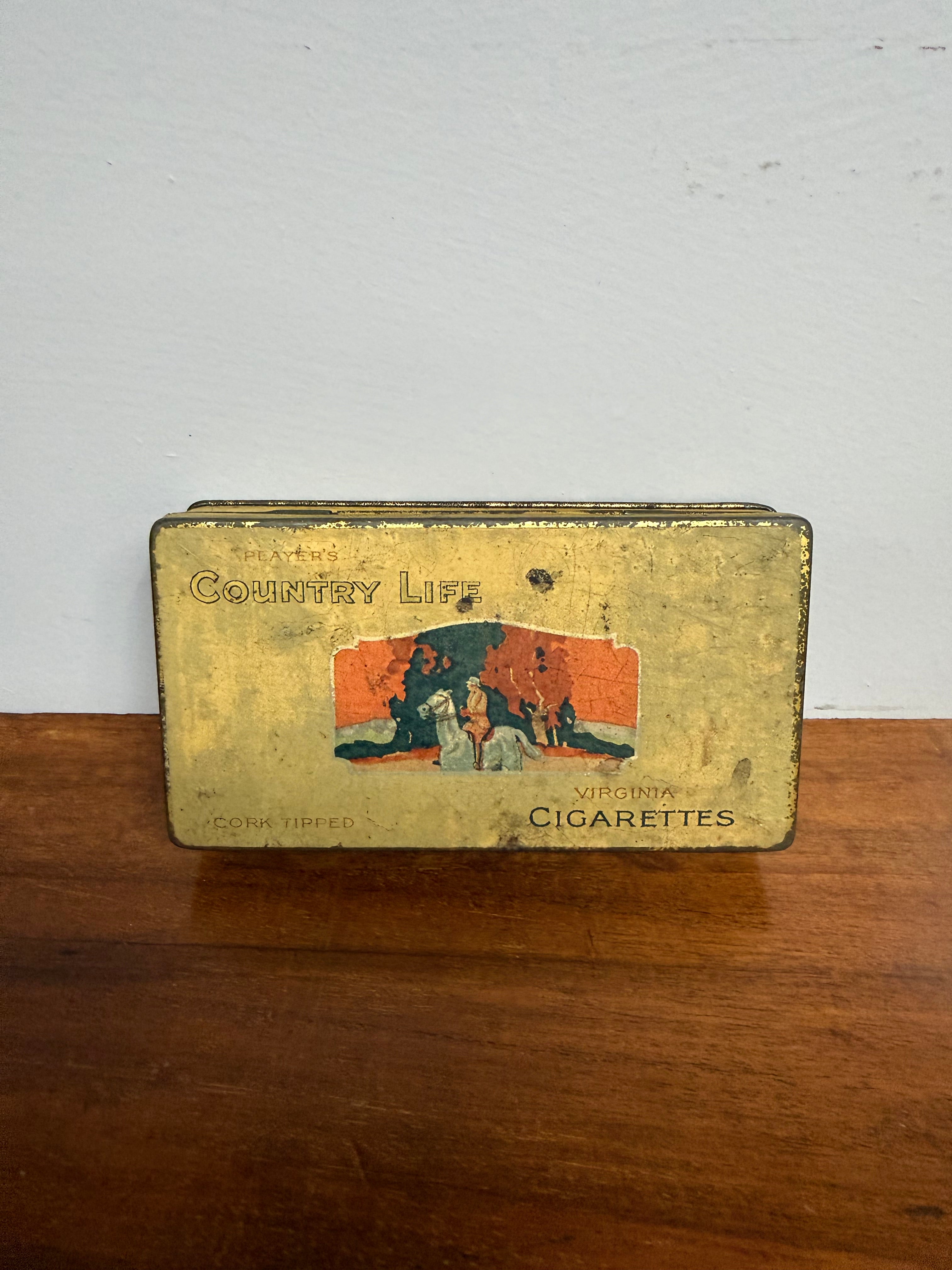 Vintage Players Country Life Cigarettes Tin