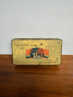 Vintage Players Country Life Cigarettes Tin | Antique & Vintage | Moonee Ponds Antiques | Australia Wide Delivery