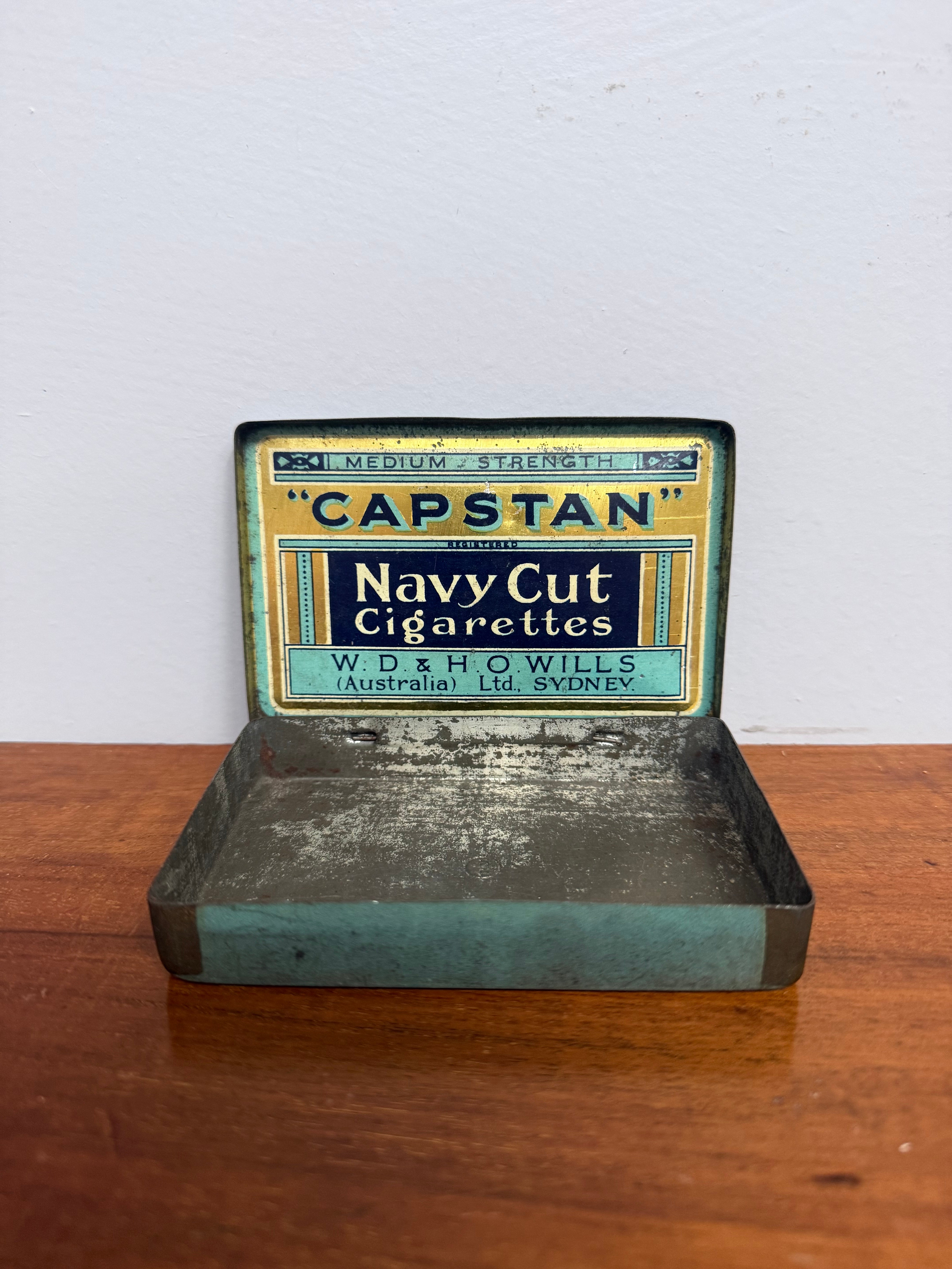 Vintage Aust Capstan Navy Cut Tobacco Tin | Antique & Vintage | Moonee Ponds Antiques | Australia Wide Delivery