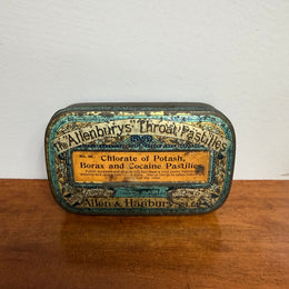 Vintage Allenburys Throat Pastilles Tin