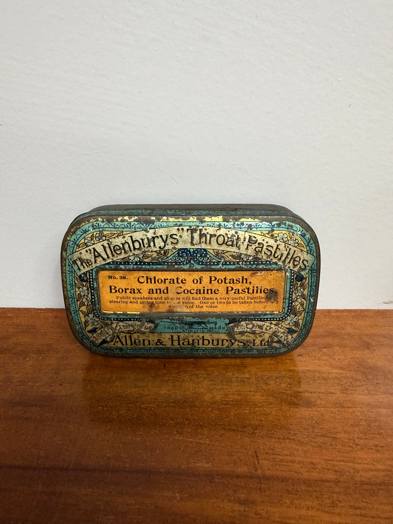 Vintage Allenburys Throat Pastilles Tin