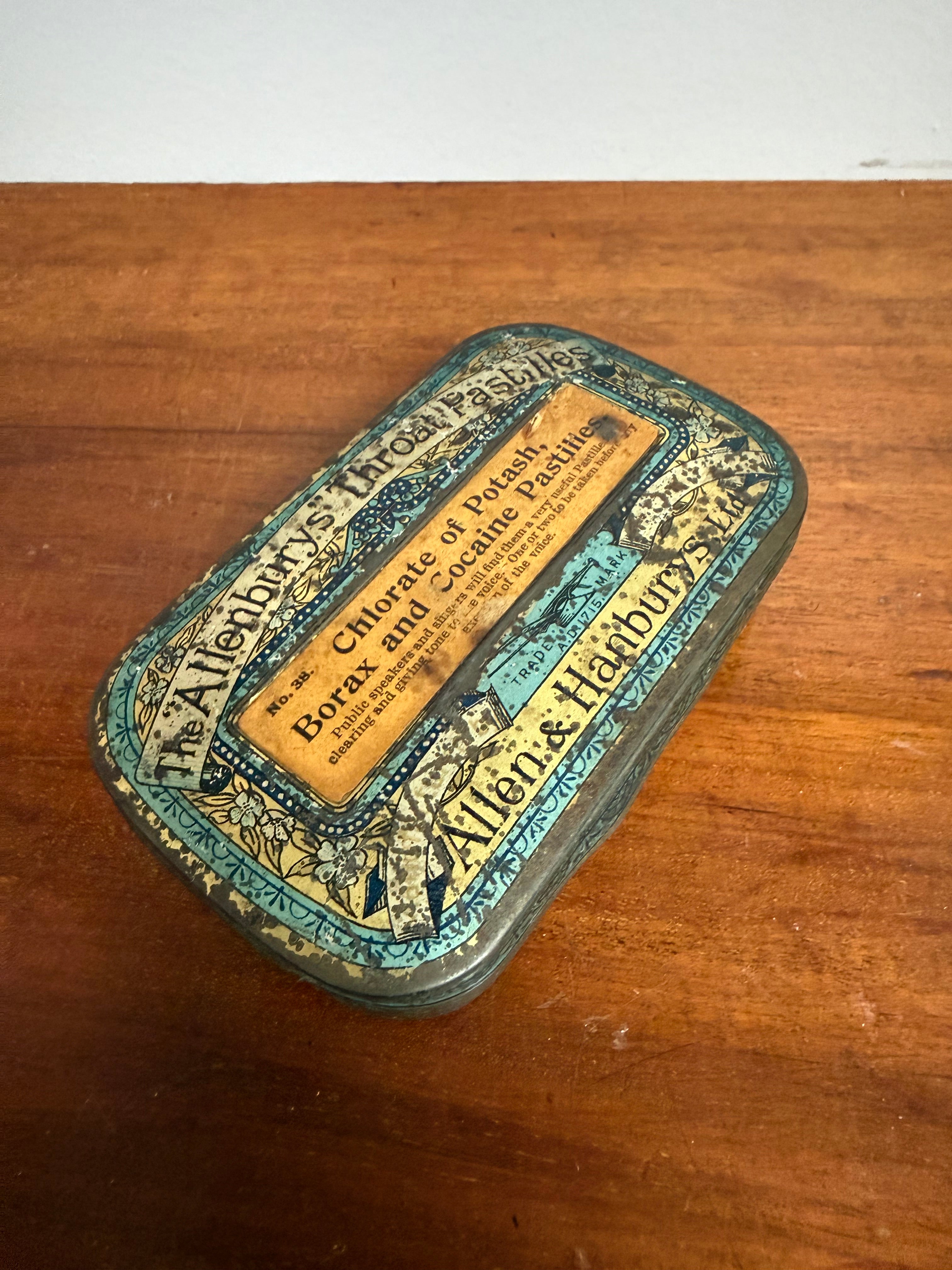 Vintage Allenburys Throat Pastilles Tin | Antique & Vintage | Moonee Ponds Antiques | Australia Wide Delivery