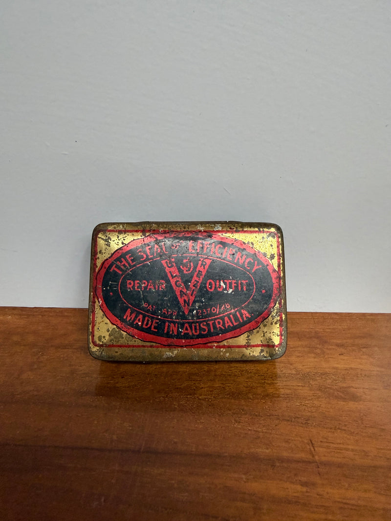 Rare Aust Repair Outfit Tobacco Tin
