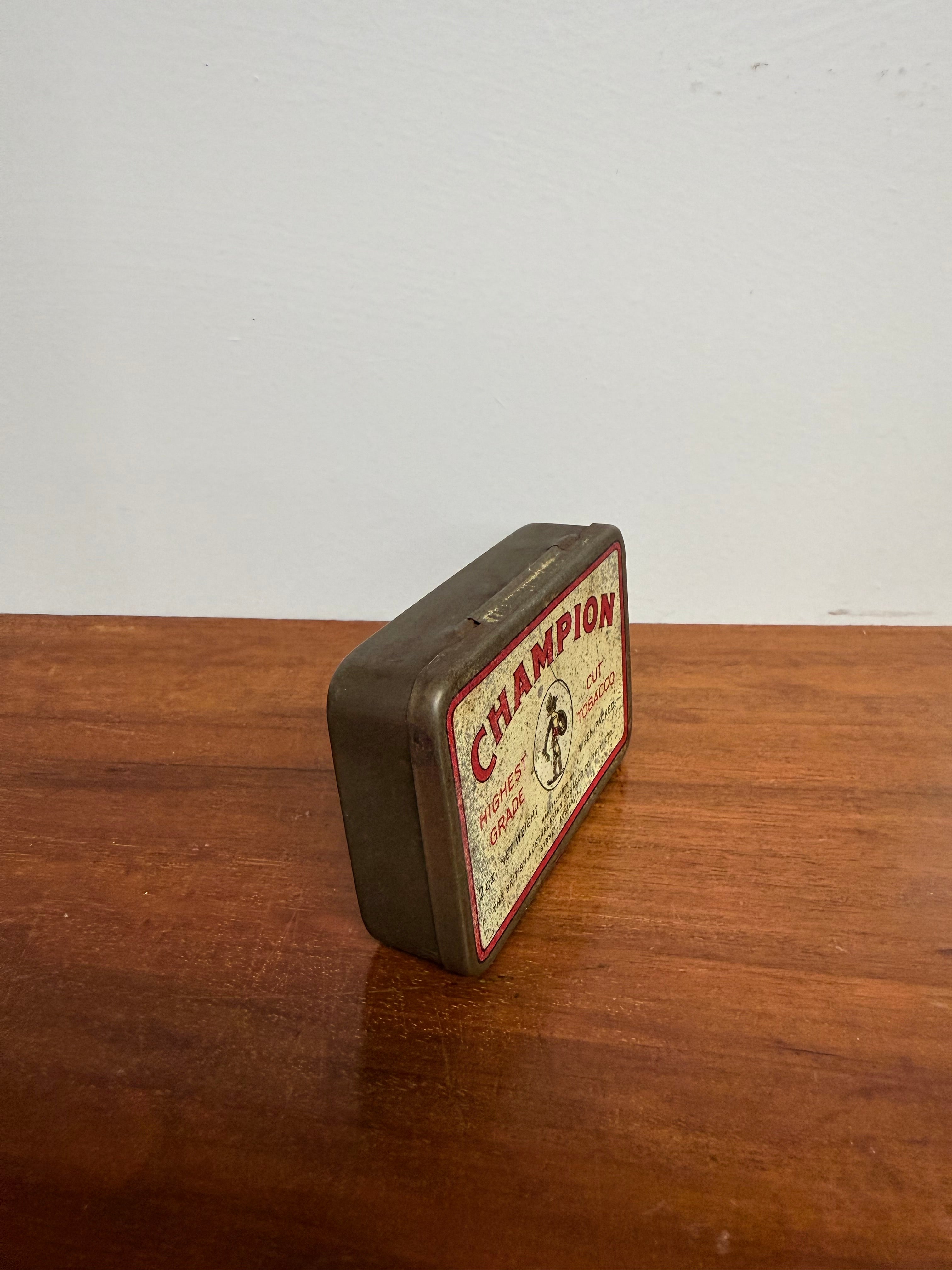 Vintage Champion Australian Tobacco Tin | Antique & Vintage | Moonee Ponds Antiques | Australia Wide Delivery