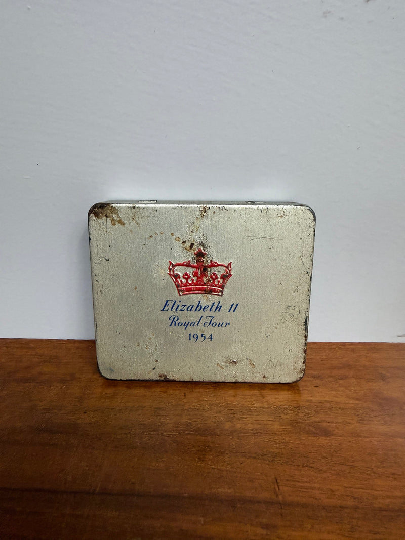 Vintage Royal Tour Elizabeth Cigarette Tin