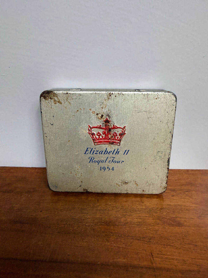 Vintage Royal Tour Elizabeth Cigarette Tin