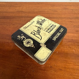Vintage Black & White Virginia Tobacco Tin