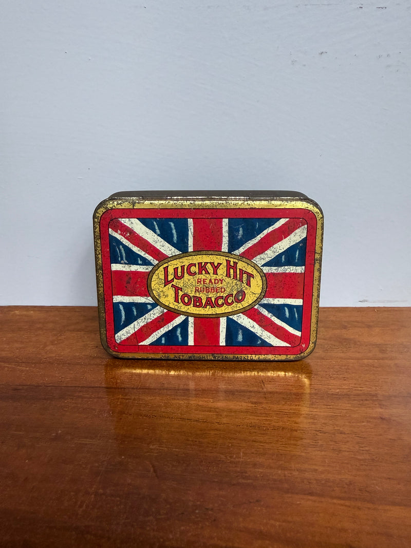 Vintage Lucky Hit Tobacco Tin