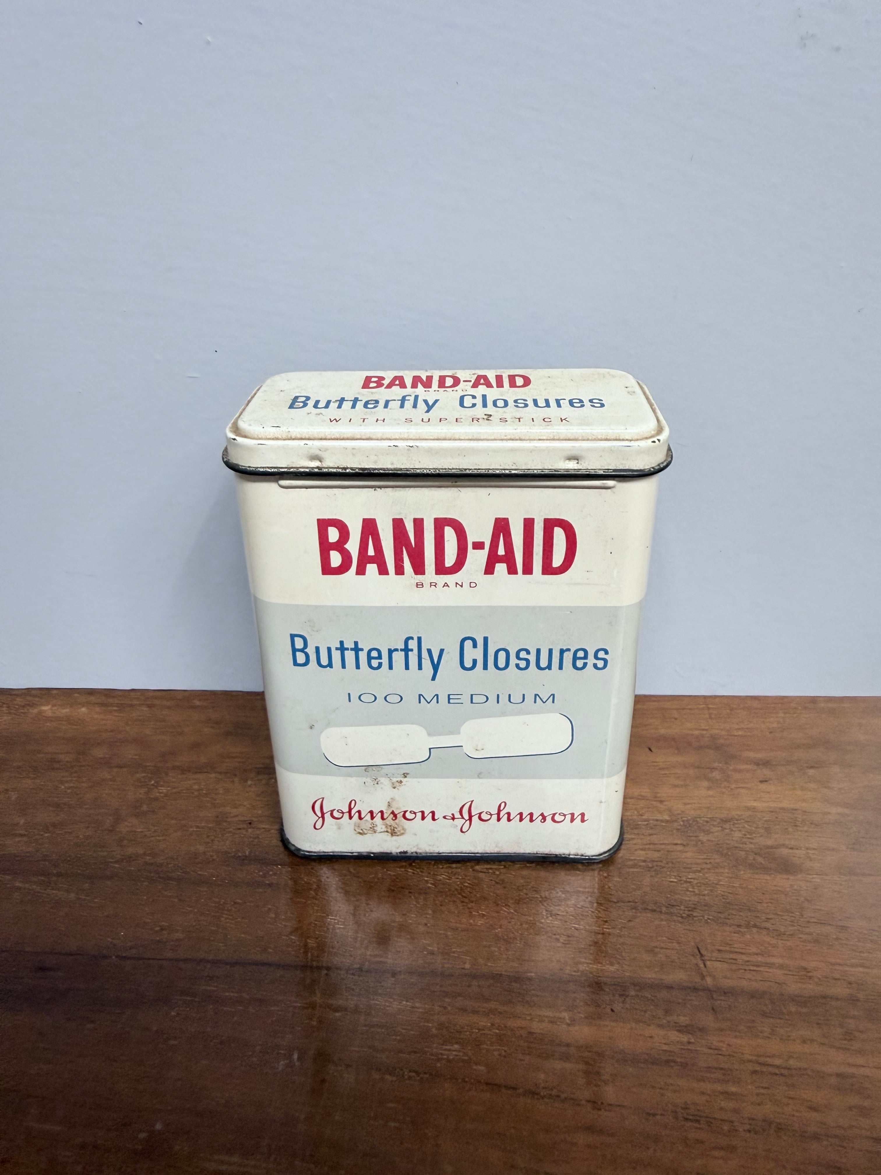 Vintage Johnson & Johnson Butterfly Closures Tin | Antique & Vintage | Moonee Ponds Antiques | Australia Wide Delivery