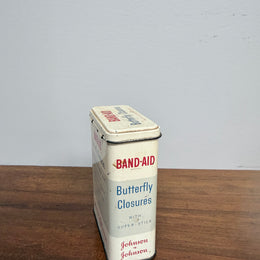 Vintage Johnson & Johnson Butterfly Closures Tin