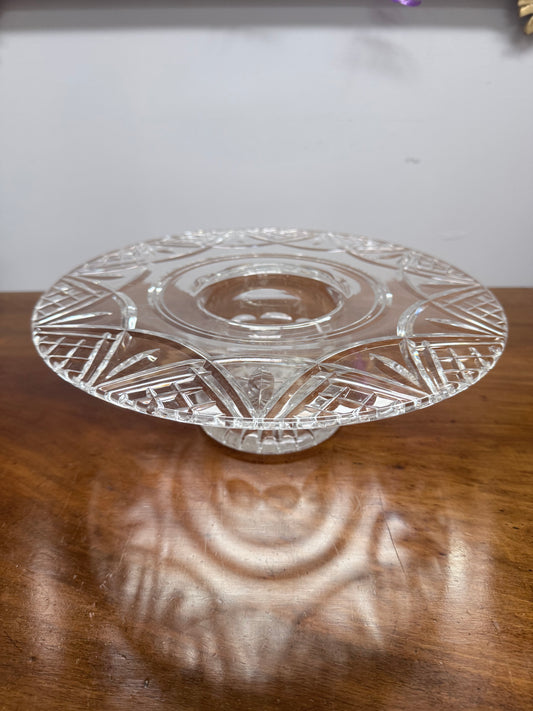 Antique Hand Cut Crystal Posy Vase