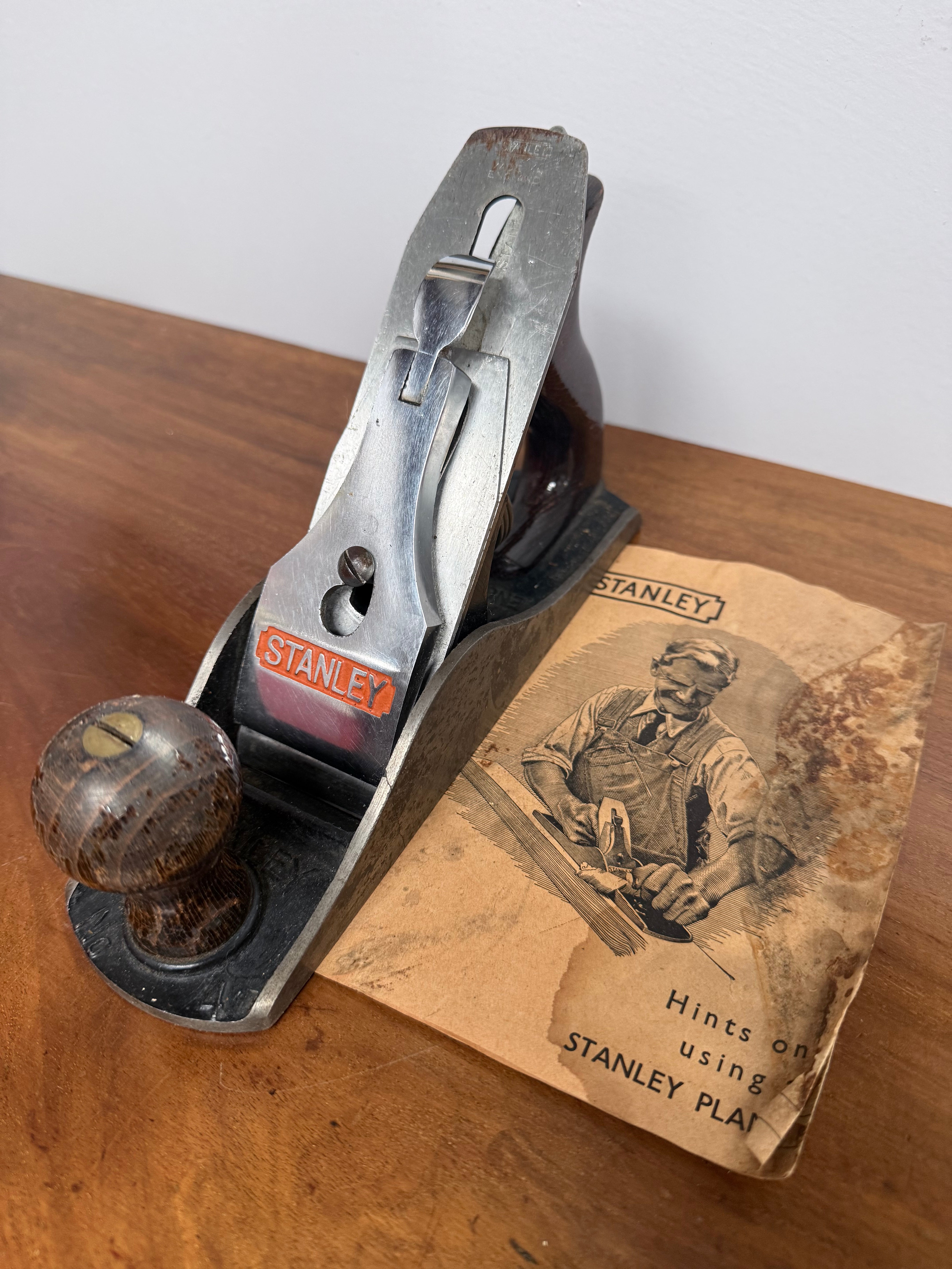 Vintage Stanley No 4 Bailey Plane Original Box & Instructions | Antique & Vintage | Moonee Ponds Antiques | Australia Wide Delivery