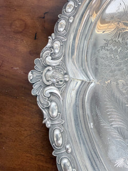 Victorian Silver Plated Serving Tray | Antique & Vintage | Moonee Ponds Antiques | Australia Wide Delivery